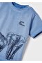 Boy's Short Sleeve T-shirt Blue 3011 - 5