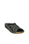 U555123403 Black Genuine Leather Women's Slippers - 5
