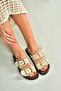 U267732702 Beige Suede Women's Slippers - 3