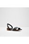 Dorenna - Women's Genuine Leather Black Laceless Heeled Sandals - 4