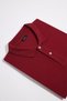 Men's Big Size 100% Cotton Plain Pique Short Sleeve Claret Red Polo Neck T-Shirt - 2