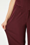 Women's Petra Burgundy Vest Lycra Pants Bottom Top Set - 5