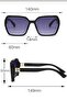 Women's Framed Uv400 Protection Sunglasses a - 040 - 2