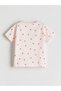 Lcw baby pink strawberry printed girl baby t-shirt and shorts 2-piece set - 3