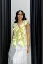Yellow Zero Sleeve Ruffle Blouse - 2