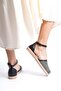 Women's Straw Espadrille Casual Comfortable Sole Soft Sole Structure - 3
