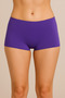Purple Women's Gathering Shorts Bikini Bottoms Sea Shorts - 6