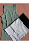 Halter Neck 2-Piece Light Purple and White Color Camisole Fabric Women's Blouse 64V62 - 3