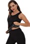 Women's Black Polymer Fabric Thermal Sauna Terleten Leggings and Athlete Set - 3