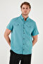 Buttoned Collar 100% Cotton Slim Fit Pocket Shirt Men's Shirt Cf21s111153 - 6
