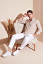 Cotton Striped Button Collar Long Sleeve Regular Fit Shirt Men's Shirt Cf23s112237 - 2