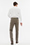 Premium Regular Fit Jean Eddy High Waist Standard Cut Stretch Woven Denim Jeans C356-Brown - 7