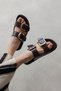 Bonita Women's Buckle Detail Daily Comfort Slippers Brown