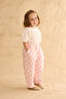 Checkerboard Pattern Baggy Trousers Pink - 2