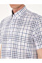 Navy Blue Regular Fit Short Sleeve Plaid Shirt 50303387-Vr033 - 7