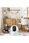 CP1 Pro, 4MP Home Security Camera, Baby Monitor with Color Night Vision, Two-Way Audio, White - 4