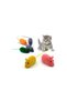 4Pcs Cat Training Play Mouse Set for Office Home Office Pet