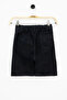 Black Front Pocket Elastic Waist Girl's Jean Shorts Skirt 21120 - 5
