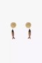 Gold Brand Model Fish Earrings - 3