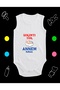 Cotton No Problem My Mom Will Handle It Printed Combed Cotton Baby Bodysuit with Snap Fasteners Badi Zıbın Syah111