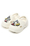 Cream Jibbitz Slingback Clogs - 3