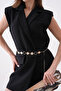 Gold Flower and Ring Detailed Chain Women's Belt 7600 - 3