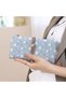 Oversized Soft Wallet with Flower Print Bracelet