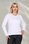 Women's White Viscose Body Long Sleeve T-Shirt