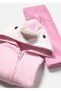 Baby Girl Hooded 3-Piece Tracksuit Set Pink 1878 - 4