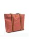 Design 05 Waxed Canvas - Leather Women's Tile Shoulder Bag - 3