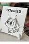 Cat Keychain Cloud Model - 2