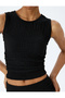 Black Sleeveless Blouse For Women - 5