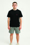 Lenithra Red Seek Text Back Printed Unisex Oversize Black T-Shirt - 3