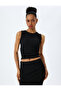 Black Sleeveless Blouse For Women - 3