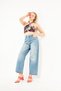 Sports Style Loose Cut Women's Jean Pants