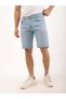Men's Regular Fit Acid Wash Denim Shorts - 4