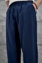 Men's Trousers Nmrc Modal Fabric Navy Blue Oversize Baggy Loose Fit - 2