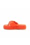 Women's 5cm Rubber Sole Bow Detailed Platform Pomegranate Flower Flip Flops 4024 - 2