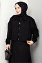 Cerza Jacket Skirt Double Set 1534 - Black - 2