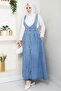 Ayzel Buttoned Denim Gilet 1533 - أزرق داكن - 5