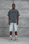 Men's T-Shirt Metalhead Written Washable Smoked Oversize Printed Crew Neck Thick Cotton Fabric