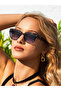 Geometric Design Grey Bone Frame Purple Glass Women Sunglasses Ce Certificated Uv400 Protection - 4