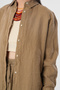 Women's 100% Linen Shirt with Button Detail on the Sides - 2
