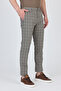 Ecmio Men's Mink Plaid Linen Look Thin Spring-Summer Slim Fit Pantalon - 6