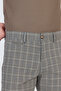 Ecmio Men's Mink Plaid Linen Look Thin Spring-Summer Slim Fit Pantalon - 2