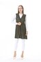 Women's Knitwear Seasonal Araboy Mercerized Large Size Mother Vest