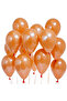 20Pcs 12 Inch 30cm Metallic Orange Balloon Birthday Ornament