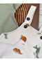 Dinosaur Printed Safari Hat with Snap Fastener on Shoulder Badi Summer Salopet Baby Boy Set - 4