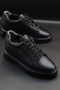 Hidden Heel High Sole +7.5 cm Height Increase Genuine Leather Men's Shoes | Hidden Heel Shoes - 5