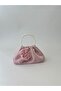 Shiny Satin Rose Pearl Portfolio Evening Dress Handbag